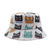 Unisex Basic Cat Flat Eaves Bucket Hat