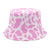 Unisex Basic Cow Pattern Printing Flat Eaves Bucket Hat