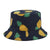 Unisex Basic Cow Pattern Printing Flat Eaves Bucket Hat