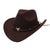 Unisex Basic Cowboy Style Solid Color Big Eaves Fedora Hat