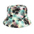 Unisex Basic Flower Wide Eaves Bucket Hat