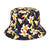 Unisex Basic Flower Wide Eaves Bucket Hat