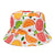 Unisex Basic Fruit Foldable Flat Eaves Bucket Hat