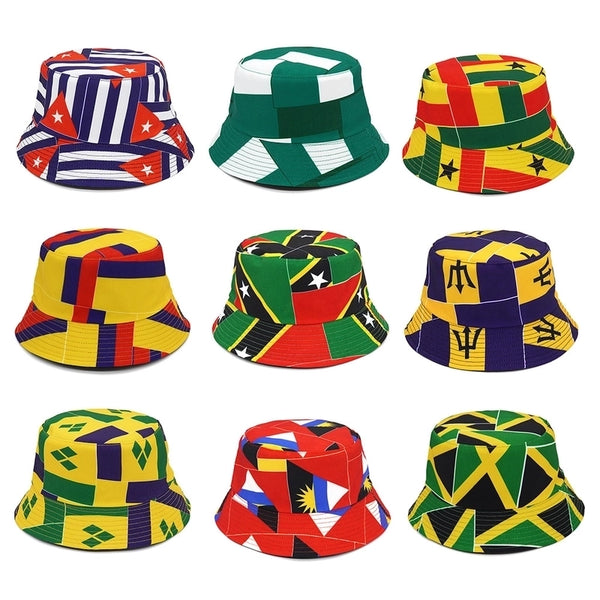 Unisex Basic Geometric Big Eaves Bucket Hat