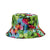 Unisex Basic Graffiti Printing Flat Eaves Bucket Hat