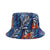 Unisex Basic Graffiti Printing Flat Eaves Bucket Hat