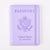 Unisex Basic Letter Flower Pu Leather Passport Holders