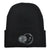 Unisex Basic Moon Embroidery Eaveless Wool Cap