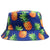 Unisex Basic Pineapple Flat Eaves Bucket Hat