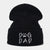 Unisex Basic Simple Style Letter Embroidery Eaveless Wool Cap