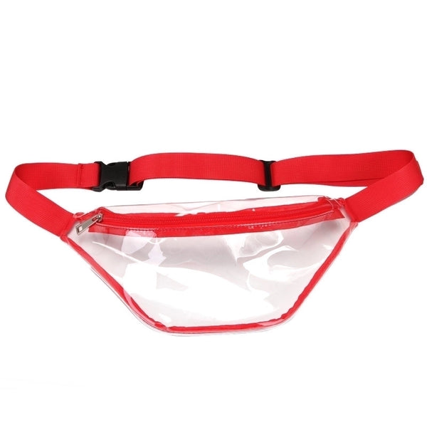 Unisex Basic Streetwear Color Block Pvc Waist Bags