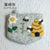 Unisex Bee Wool Felt Zipper Coin Purses