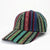 Unisex Bohemian Color Block Curved Eaves Baseball Cap