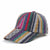 Unisex Bohemian Color Block Curved Eaves Baseball Cap