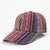 Unisex Bohemian Color Block Curved Eaves Baseball Cap