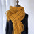 Unisex British Style Plaid Imitation Cashmere Tassel Scarf