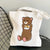 Unisex Canvas Cat Streetwear Square Open Canvas Bag