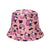 Unisex Cartoon Style Cute Simple Style Cows Printing Flat Eaves Bucket Hat