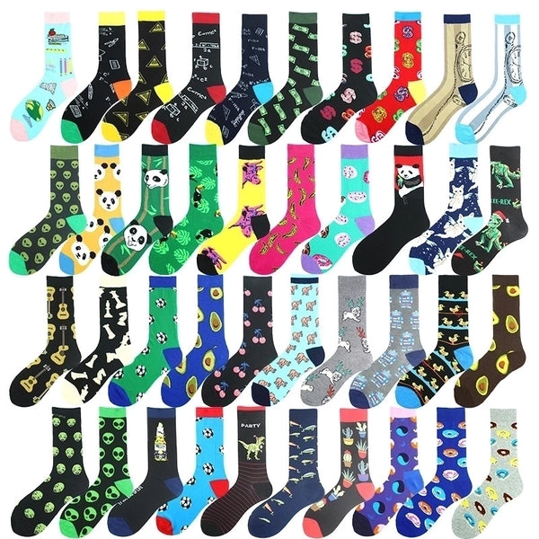 Unisex Cartoon Style Geometric Animal Fruit Cotton Ankle Socks A Pair