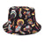 Unisex Cartoon Style Mushroom Wide Eaves Bucket Hat