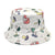 Unisex Cartoon Style Mushroom Wide Eaves Bucket Hat