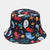 Unisex Casual Animal Printing Wide Eaves Bucket Hat