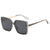 Unisex Casual Basic Fashion Solid Color Resin Square Sunglasses