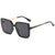 Unisex Casual Basic Fashion Solid Color Resin Square Sunglasses