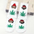 Unisex Casual Cartoon Cotton Blending Crew Socks A Pair