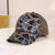 Unisex Casual Classic Style Shiny Leopard Sequins Net Yarn Curved Eaves Baseball Cap