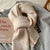 Unisex Casual Classic Style Solid Color Polyester Scarf