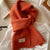 Unisex Casual Classic Style Solid Color Polyester Scarf