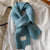 Unisex Casual Classic Style Solid Color Polyester Scarf