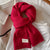 Unisex Casual Classic Style Solid Color Polyester Scarf