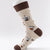 Unisex Casual Color Block Cotton Printing Crew Socks A Pair