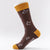 Unisex Casual Color Block Cotton Printing Crew Socks A Pair