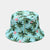 Unisex Casual Color Block Flower Wide Eaves Bucket Hat