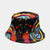 Unisex Casual Color Block Flower Wide Eaves Bucket Hat