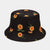 Unisex Casual Color Block Flower Wide Eaves Bucket Hat