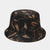 Unisex Casual Color Block Flower Wide Eaves Bucket Hat