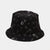 Unisex Casual Color Block Flower Wide Eaves Bucket Hat