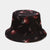 Unisex Casual Color Block Flower Wide Eaves Bucket Hat