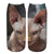 Unisex Casual Cute Cat Polyester Cotton Printing Crew Socks A Pair