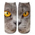 Unisex Casual Cute Cat Polyester Cotton Printing Crew Socks A Pair