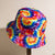 Unisex Casual Hip-hop Tie Dye Wide Eaves Bucket Hat