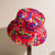 Unisex Casual Hip-hop Tie Dye Wide Eaves Bucket Hat