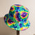 Unisex Casual Hip-hop Tie Dye Wide Eaves Bucket Hat