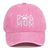 Unisex Casual Letter Crimping Baseball Cap