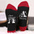 Unisex Casual Letter Snowman Cotton Crew Socks