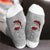 Unisex Casual Letter Snowman Cotton Crew Socks